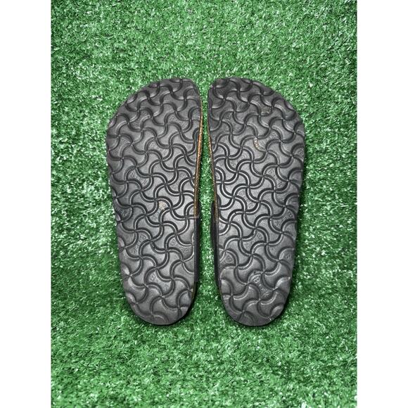 Birkenstock Gizeh‎ Sandals Womens Size 7 Black Leather Comfort Thong Slides - Picture 7 of 8